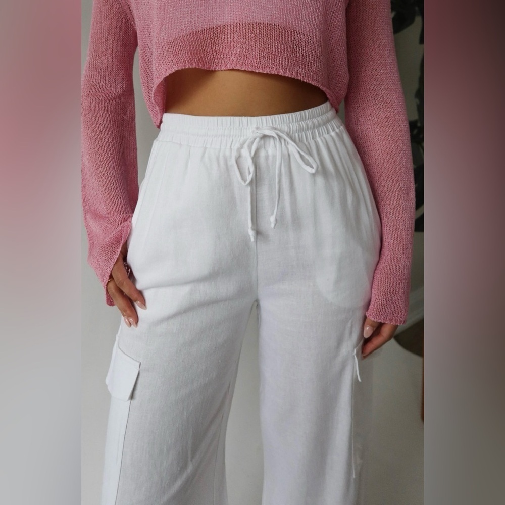 Grey Bandit Catalina Pants, Size Medium, White, Gently Used - Picture 4 of 5